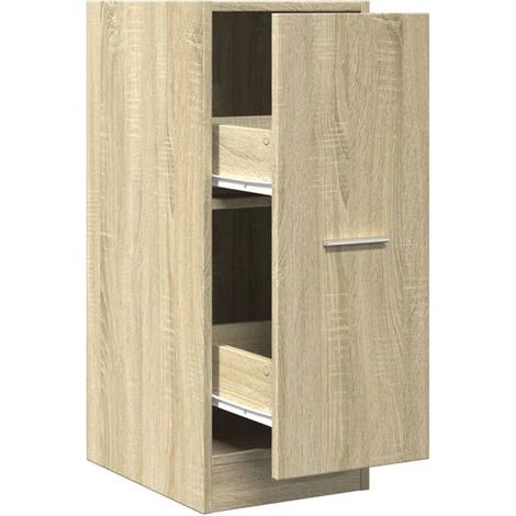 Armoire de pharmacie en bois d'ingénierie couleur chêne Sonoma 30x41x77,5 cm (1/5)