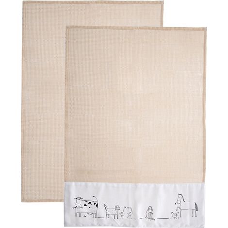 Paños de cocina de algodón 70x50 cm 2 uds.