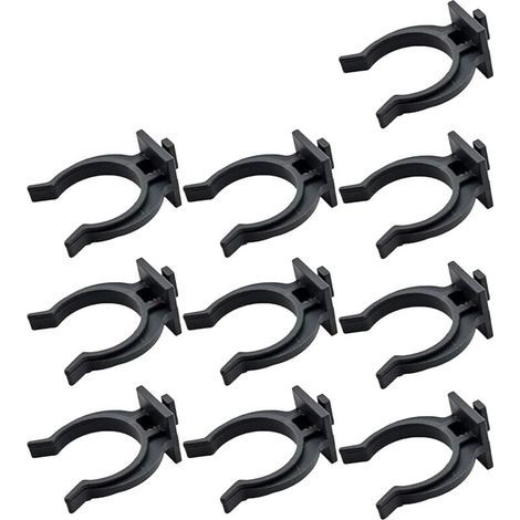 10x Clip de plinthe noir Ø 34mm pour meuble cuisine salle de bain fixation à tenon plastique (1/3)