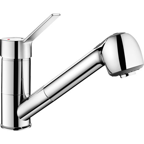 Delabie SPT-EHM, EP, bec pivotant, H105mm, douchette extractible, commande unique (1/2)