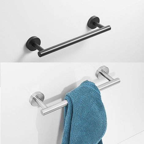 JSSEVN-Comfort & Safety, barra de apoyo para bañera de 30 cm, acero inoxidable cepillado - Izquierda (1/5)