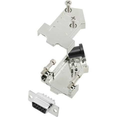 TRU COMPONENTS TCD45NT09MDBSK 7708512 KIT connettori femmina SUB-D 45 ° Numero Poli (num): 9 Punte a saldare 1 pz. (1/2)