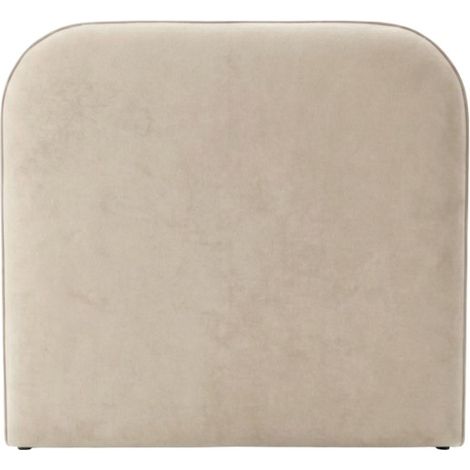 Tête de lit rembourrée aggloméré beige 100x107x9,5cm