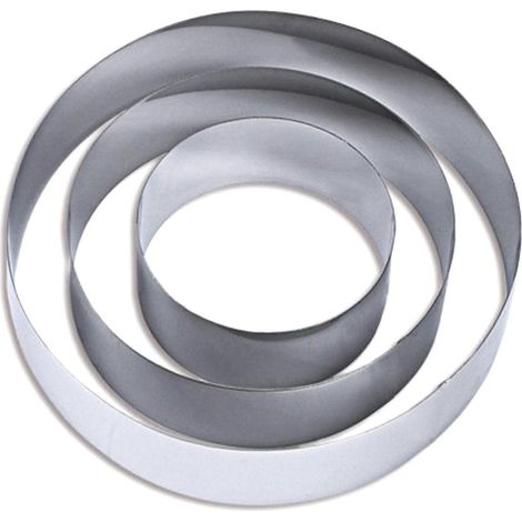 Kuchenform aus Edelstahl (4/6/8 Zoll), Backset mit Muffinringen, DIY-Küchenwerkzeug (1/5)