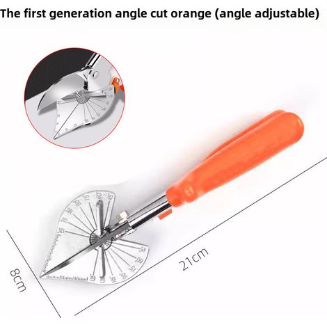 Cisaille d'angle multifonction universelle 45° 90° en forme de U pour sceller les bords, les bandes de cartes, les fils métalliques et les boucles de câblage (cisaille d'angle réglable) (1/5)
