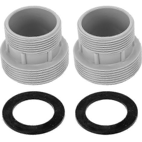 Adaptateur universel pour tuyau de piscine Intex 58254 - Kit de conversion 2 pièces avec joints (1/5)