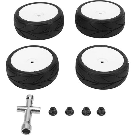 4 Roues RC Drift Écologiques en Caoutchouc Plastique Adhérence Flexible pour Voiture 1/10 (1/5)