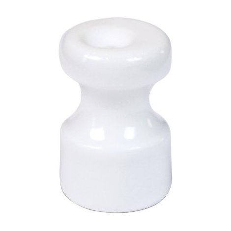 Isolatore Country Fme Ceramica Bianco 16 mm 10 Pezzi