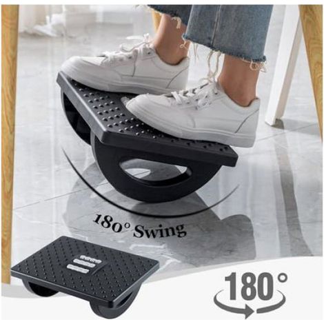 Repose-Pieds - Réglable En Hauteur - Ergonomique Antidérapant Avec Massage - Pour Bureau Maison Voyage - 1 Pièce (1/5)