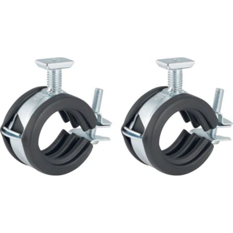 Geberit PushFit Set Fijaciones distribuidor rectas, con perno de bloqueo giratorio, 653.492.00.1