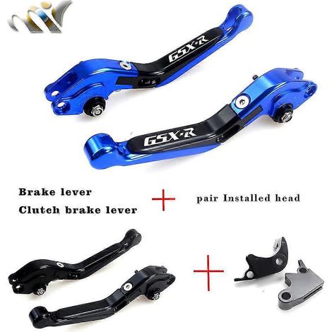Leviers de frein et d'embrayage réglables pour motos Suzuki GSX-R 600, GSX-R 750 K6, K7, K8, K9, K10 (2006-2010) et GSX-R 1000 K5, K6 (2005-2006) - Orange (1/5)