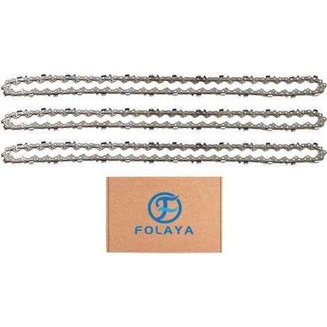 Chaînes de tronçonneuse 3/8" 1,3 mm 55 maillons Longueur 40 cm (1/2)