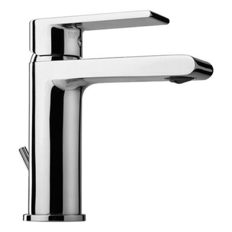 Rubinetto miscelatore lavabo lavandino monoforo monocomando paini ghibli 44cr211, con scarico automatico 1 pollice e 1/4 (1/2)