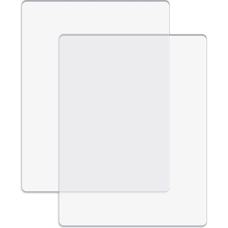 2 pièces/1 paire de tampons de découpe standard pour machine de découpe  plaques de découpe en plastique polycarbonate transparent, plaques de découpe 22,5 x 15,5 x 0,3 cm (1/5)