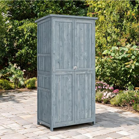 Chariot de jardin en tannenholz Asphalt 85 x 54 x 170 cm (1/5)
