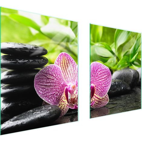 PIASTRA PROTETTIVA IN VETRO PER STUFA 85x52 ORCHIDEA (1/5)
