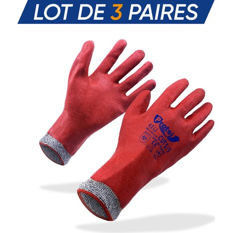 KELI - Lot 3 Gants Désamentiage T10