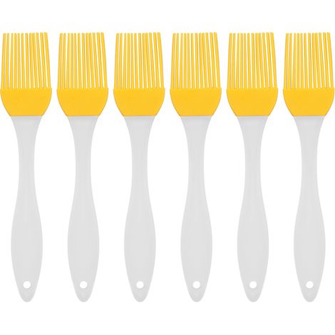 Brosse à huile en silicone jaune, accessoire de cuisine, brosse pour barbecue (1/5)