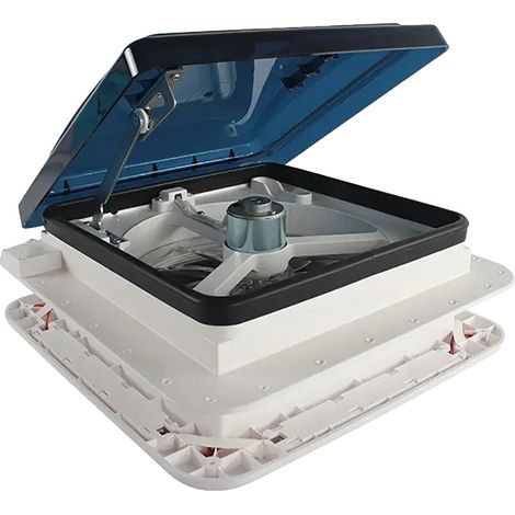 Ventilatore da tetto, luce LED, funzionamento silenzioso, BIANCO (1/2)