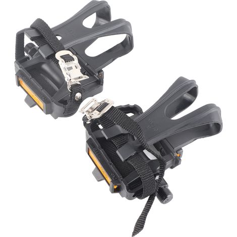1 paire de cale-pieds en nylon pour pédales de vélo (accessoires pour vélos de montagne à pignon fixe) (1/5)