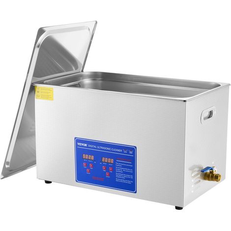 Nettoyeur à ultrasons professionnel 30 L avec minuterie numérique et chauffage en acier inoxydable pour bijoux et montres (1/5)