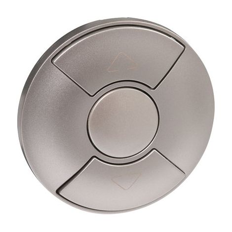 Legrand – Bouton d'arrêt d'urgence composable – Enjoliveur titane pour interrupteur et prise – Installation facile et commande précise