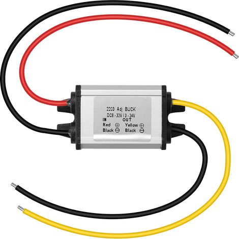 Convertisseur Buck réglable DC-DC 12/24V vers 3-24V 3A 20W Module Puissance (1/5)