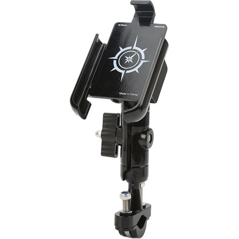 Support de téléphone pour moto, rotatif à double rotule universelle, en alliage d'aluminium. (1/5)