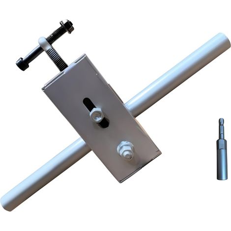 Dispositif de filetage de câble robuste pour installations électriques avec adaptateur de perceuse de 10 mm et poussoir de câble robuste (1/5)
