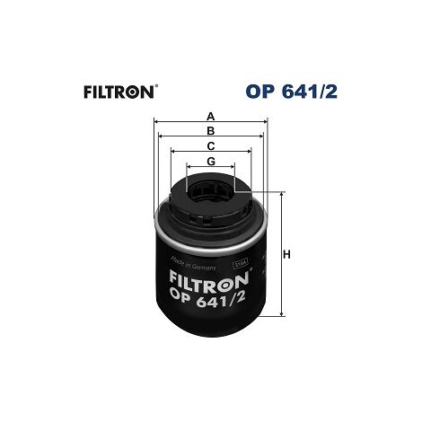Ölfilter OP641/2 Filtron