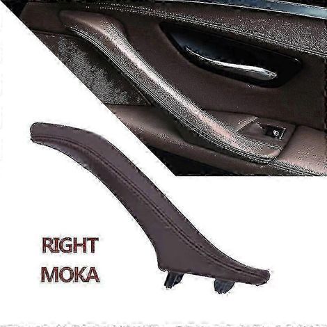Poignée de porte intérieure en cuir pour BMW Série 5 (F10, F11, F18, 520i, 523i, 525i, 528i, 535i) - Référence : s202412245621