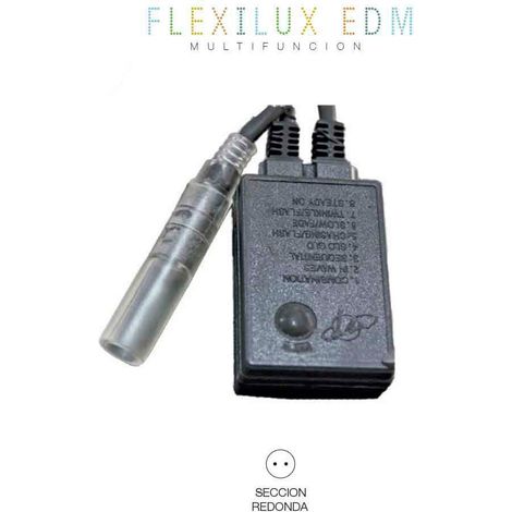 Programmeur tube flexilux 2 voies 20m (ip44 intérieur - extérieur) edm (1/3)