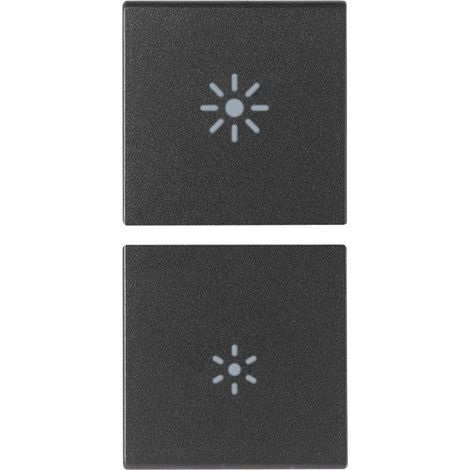 VIMAR - 19751.3 Zwei halbe Tasten 1M Dimmer grau