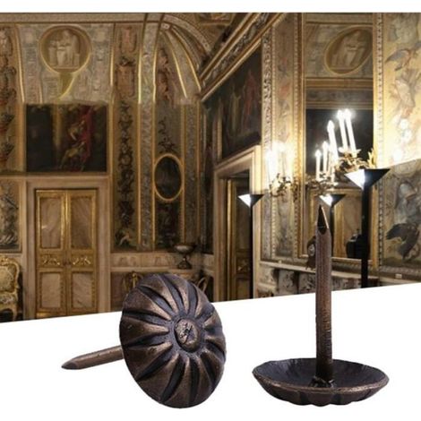 Clous décoratifs rétro - - 100 pièces - Couleur bronze antique - Fer de haute qualité - Facile à installer (1/4)