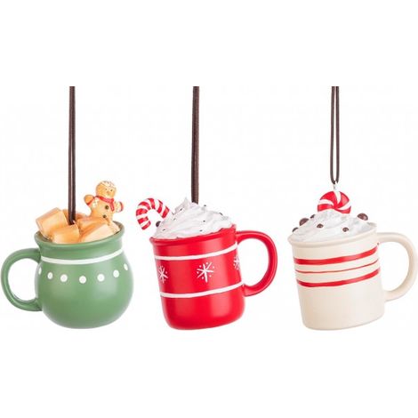3x Pendaglio Bistrot Mug 9,3X9H Ass3