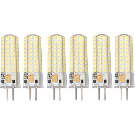 6 ampoules LED GY6.35 7 W, 700 lm, lumière blanche froide (6000–6500 K), angle de diffusion 360°, pour suspensions et plafonniers (1/4)