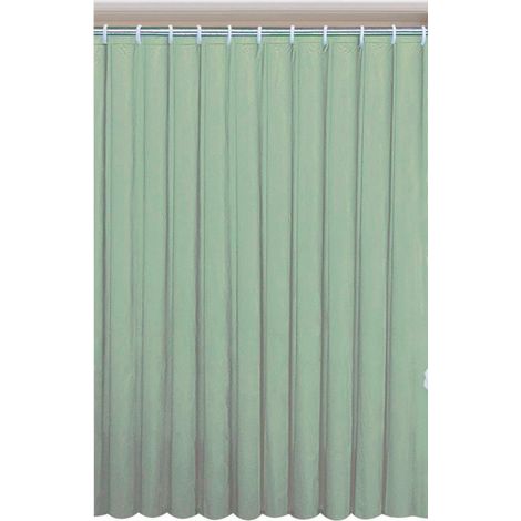 Rideaux de douche 180x200cm, polyester/vert