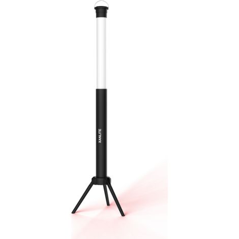 Xanlite - Projecteur tubulaire LED nomade, 2500 lm, éclairage 360°, rechargeable, Blanc froid (6500k) - PRTU20WR