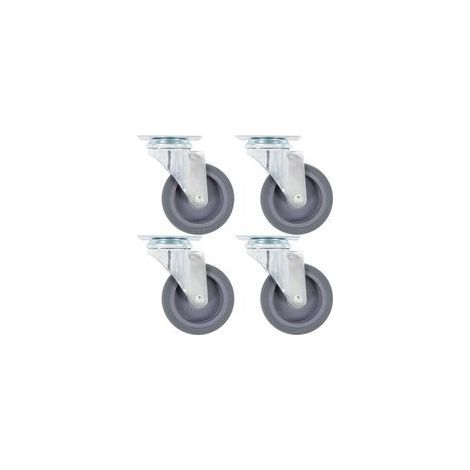 roulettes pivotantes, 75 mm - Crezuo-Chrom (1/4)