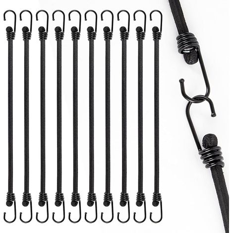 Spanngummis mit Haken 30cm, 10er Set, robust, für Gepäck & Fracht (1/5)