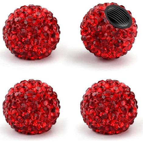 Crystal Diamond Car Tire Decoration Dust Door Cap Cap (1/5)