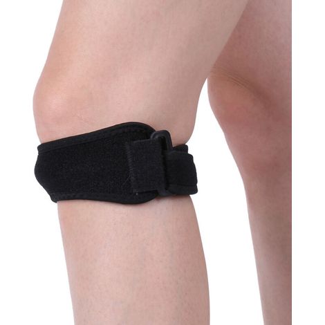 Atmungsaktive Silikon-Sportkniebandage, professioneller Knieschutz (1/5)