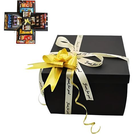 Boite Cadeau Surprise Anniversaire,Boîte Cadeau Créative,Explosion Gift Box,Boîte à Surprise Bonbons à 5 Couches,Emballage Cadeaux Pour Bricolage pour Saint Valentin, Anniversaire, Noël (1/5)