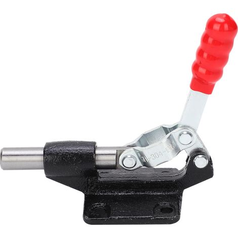 Bride de serrage rapide horizontale GH-304-CM, étau de soudage à course push-pull, outil manuel à dégagement instantané pour fixation de pièces. (1/5)