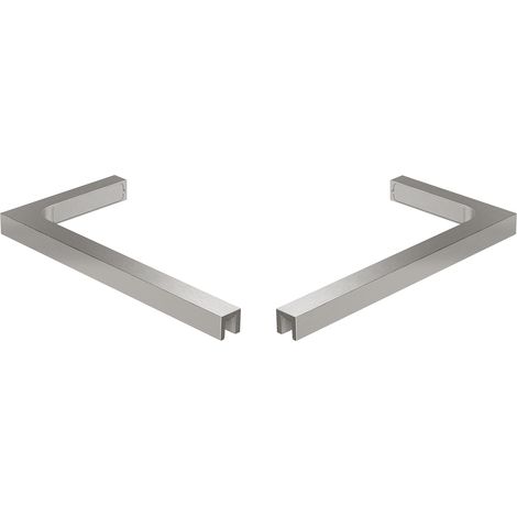 Mexen L-Winkelhalterungssatz für Duschwände und -türen 6-8 mm, gebürsteter Nickel - 830-12-97 (1/2)