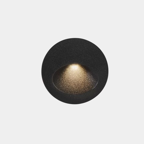 LEDS C4 Bat Ronde Ovale Extérieure Applique Encastrée LED Ronde Urbaine Gris IP65 2.2W 2700K (1/3)