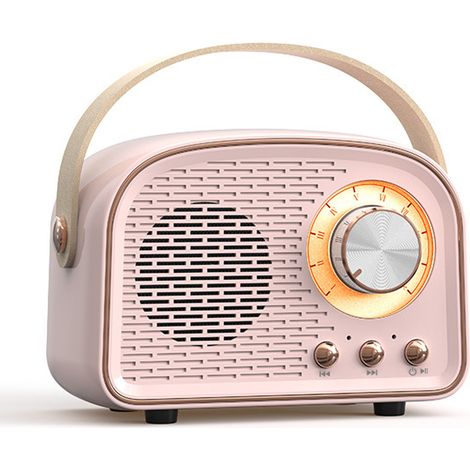 Enceinte Bluetooth rétro, enceinte vintage sans fil, enceinte Bluetooth portable sans fil pour l'extérieur