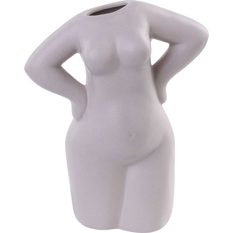 Flower Vase KILKIS Ceramic 24 cm Beige