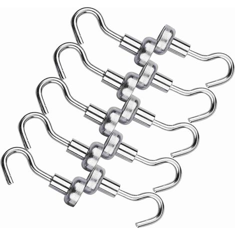 Crochet magnétique puissant 10MM - 10 Crochets robustes 2kg organisation maison bureau sans perforation (1/5)