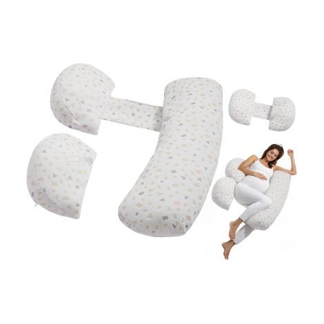 Coussin de Grossesse - Forme H Oreiller de Maternité Réglable (1/5)